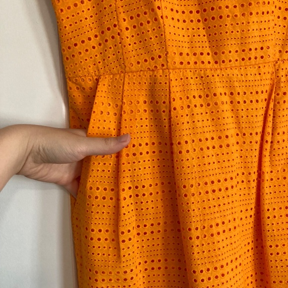 Nanette Lepore Silent Partner Orange Shift Dress Size 4 - Picture 6 of 7